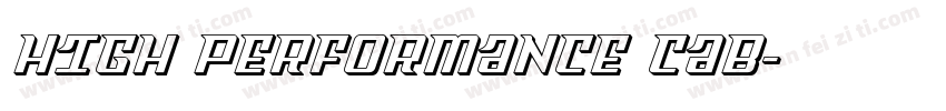 HIGH PERFORMANCE CAB字体转换
